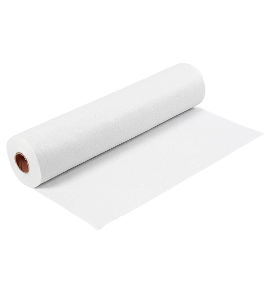 CREATIV COMPANY - Feutre de bricolage 180-200 g, Blanc, 1 rouleau