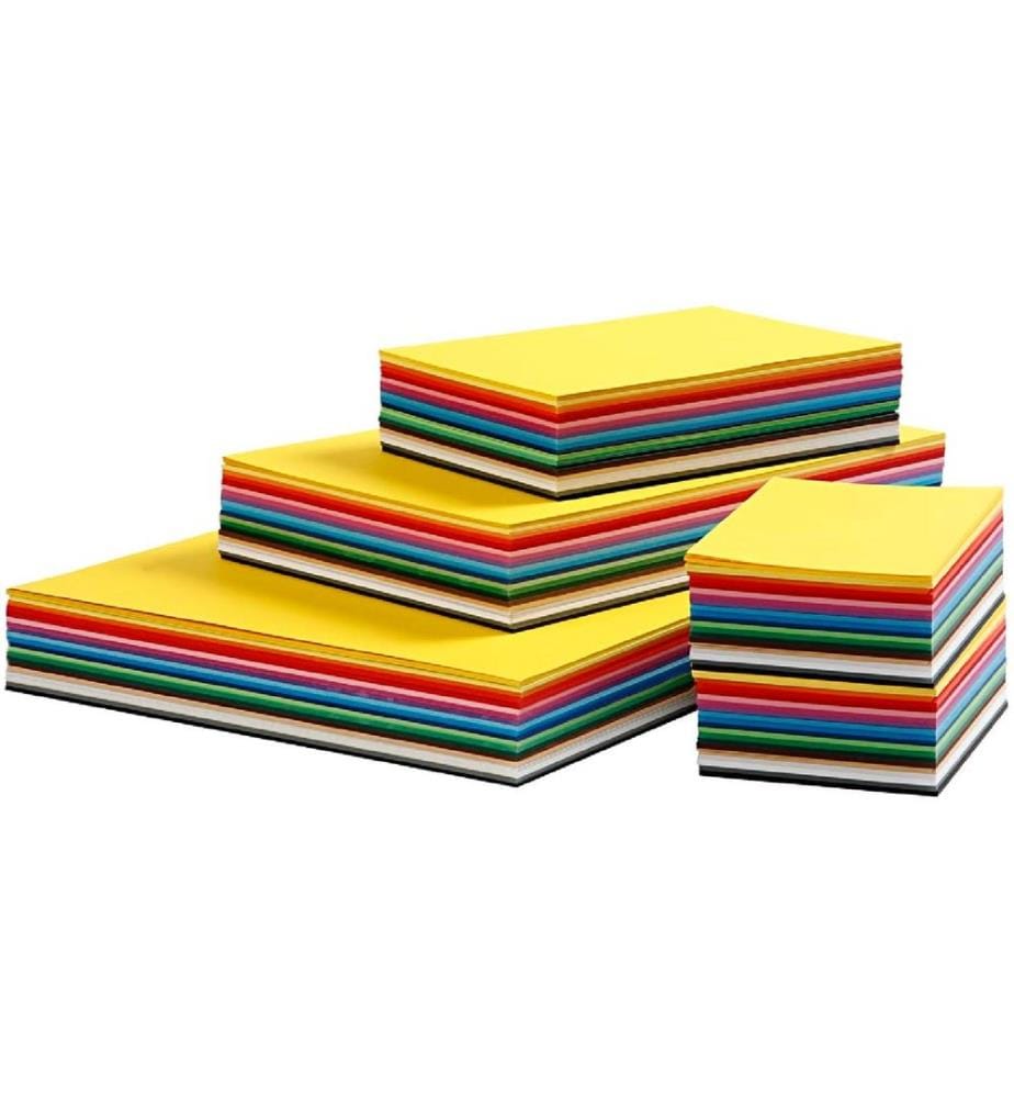 CREATIV COMPANY - Bastelkarton A3 - A6 mehrfarbig, 180 g/m², 1500 Blätter