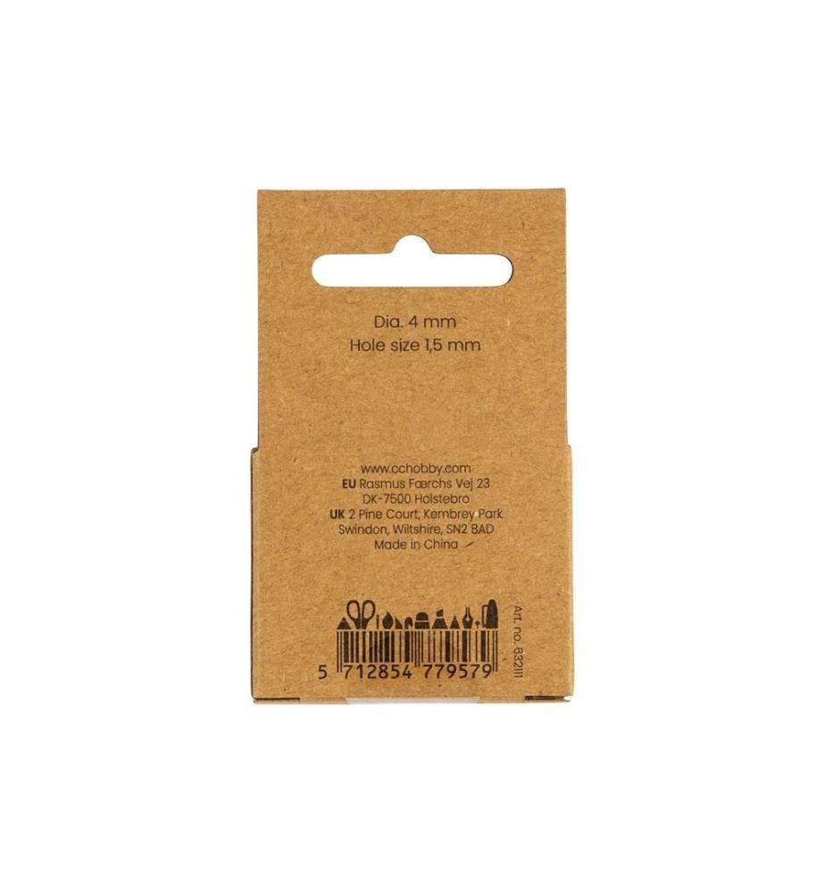 CREATIV COMPANY - Perlen-Set Wachsperlen Weiss, 4 mm