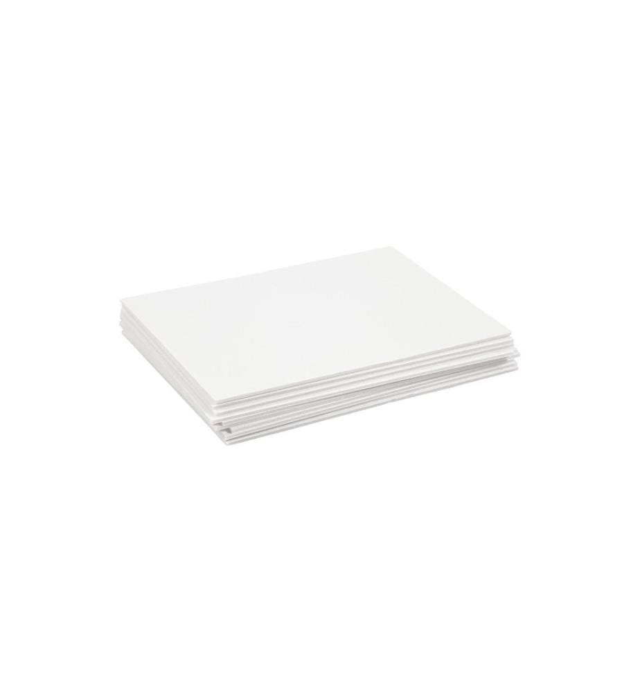 CREATIV COMPANY - Set de caoutchouc mousse Panneaux en mousse A4 10 pièces, Blanc