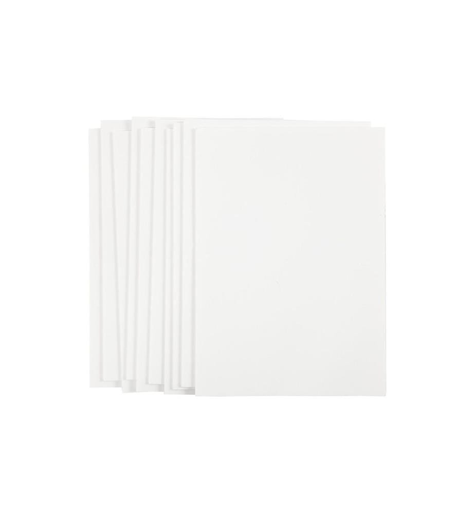 CREATIV COMPANY - Set de caoutchouc mousse Panneaux en mousse A4 10 pièces, Blanc
