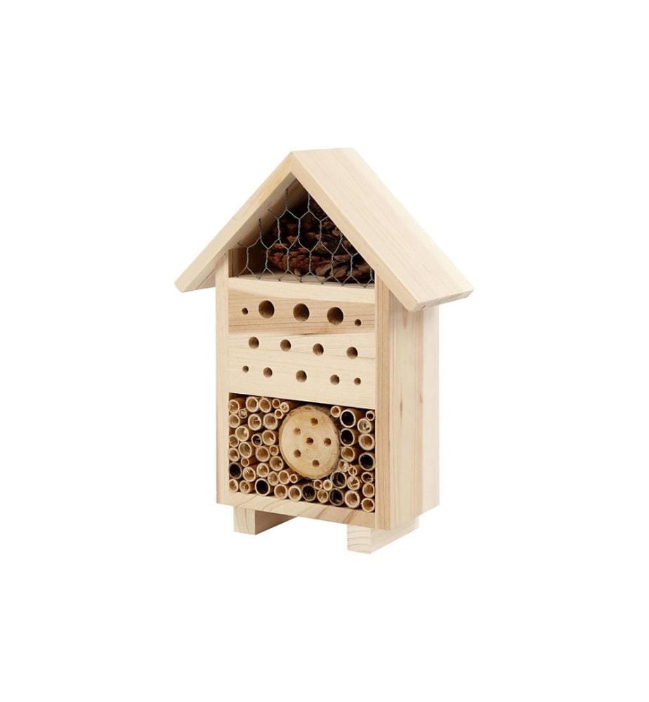 CREATIV COMPANY - Hôtel à insectes 26.1 x 18.4 x 9.2 cm Le pin