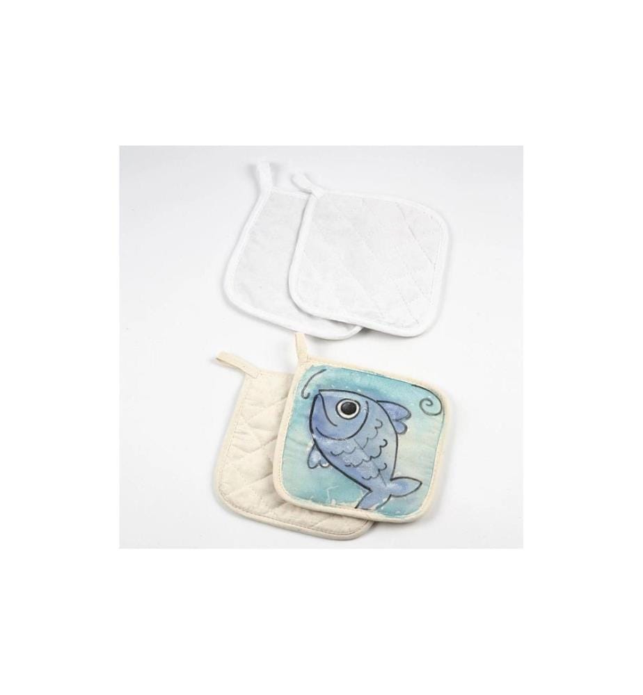 CREATIV COMPANY - Topflappen 20 x 20 cm, 4 Stück, Nature