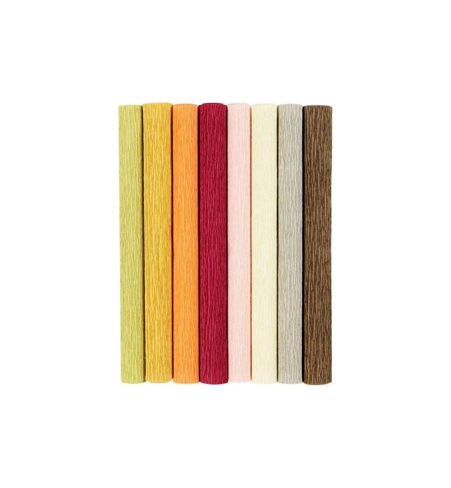 CREATIV COMPANY - Papier crêpe Pastel/rouge 25 x 60 cm, 105 g/m², 8 Pièce/s