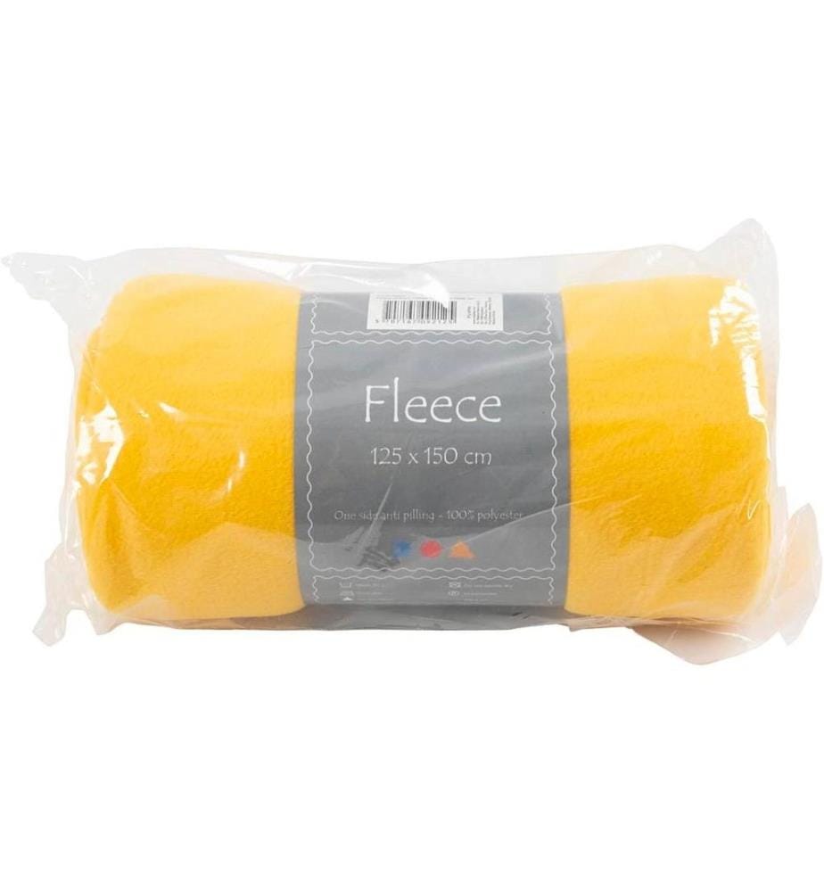 CREATIV COMPANY - Polaire 150 cm x 125 cm, Jaune