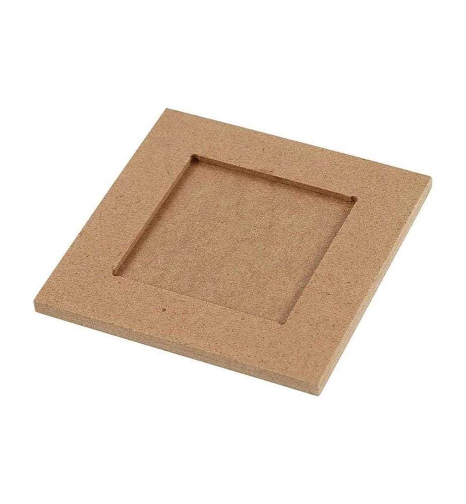 CREATIV COMPANY - Article en bois Cadre collage 10 x 10 cm, 1 Pièce/s