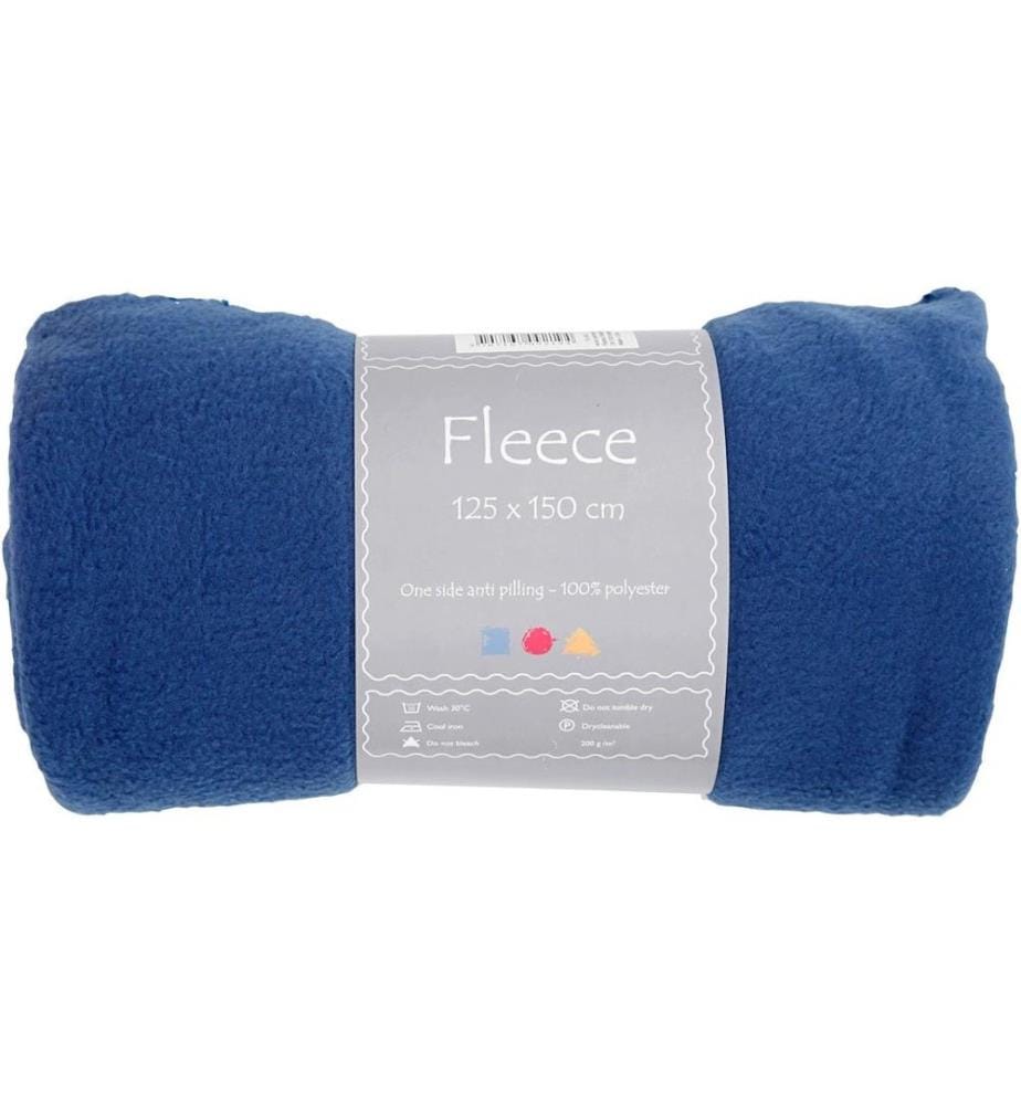 CREATIV COMPANY - Polaire 150 cm x 125 cm, Bleu