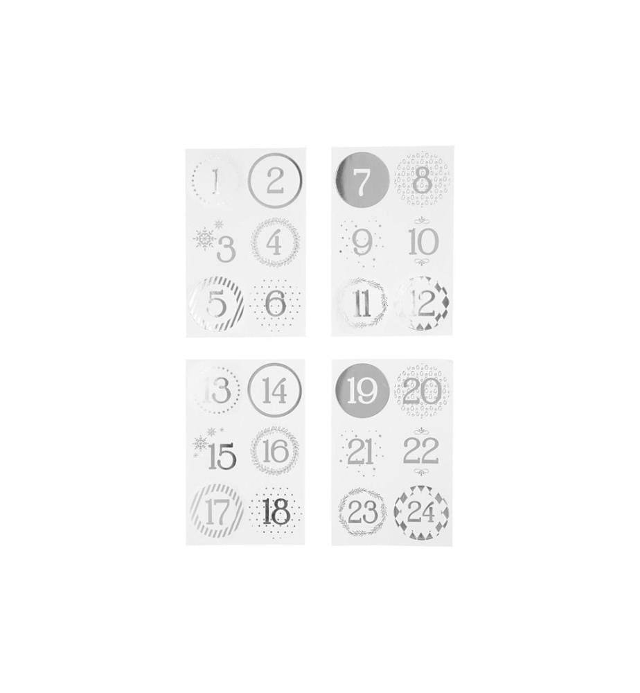 CREATIV COMPANY - Adventskalender-Zahlen Ø 4 cm