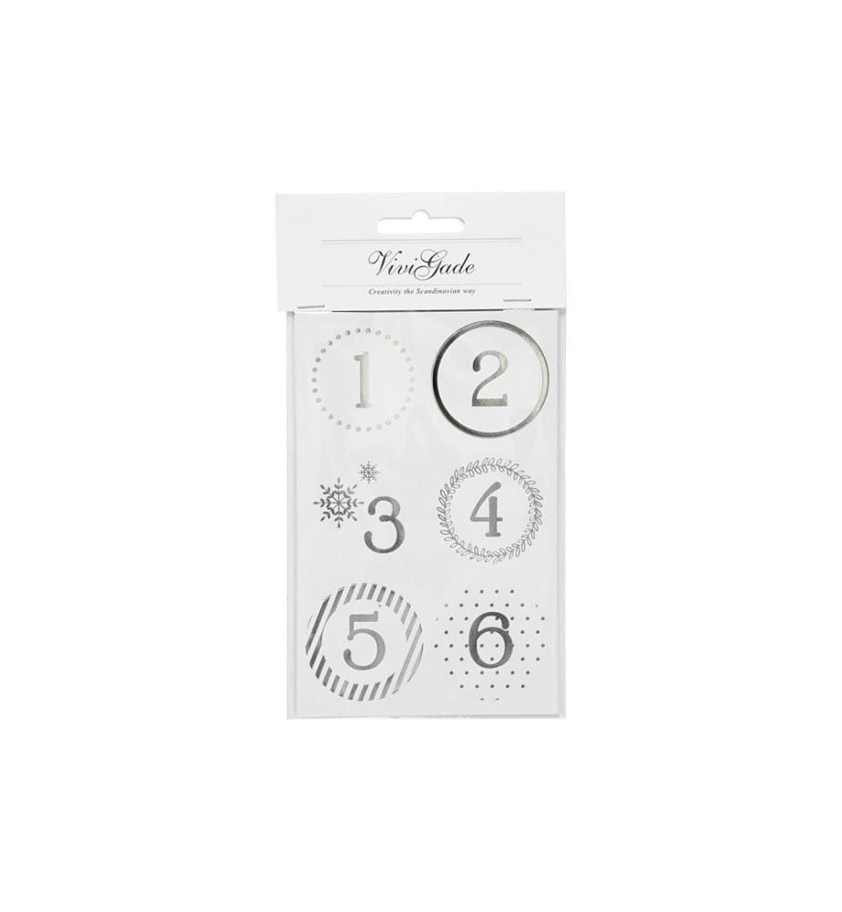 CREATIV COMPANY - Adventskalender-Zahlen Ø 4 cm
