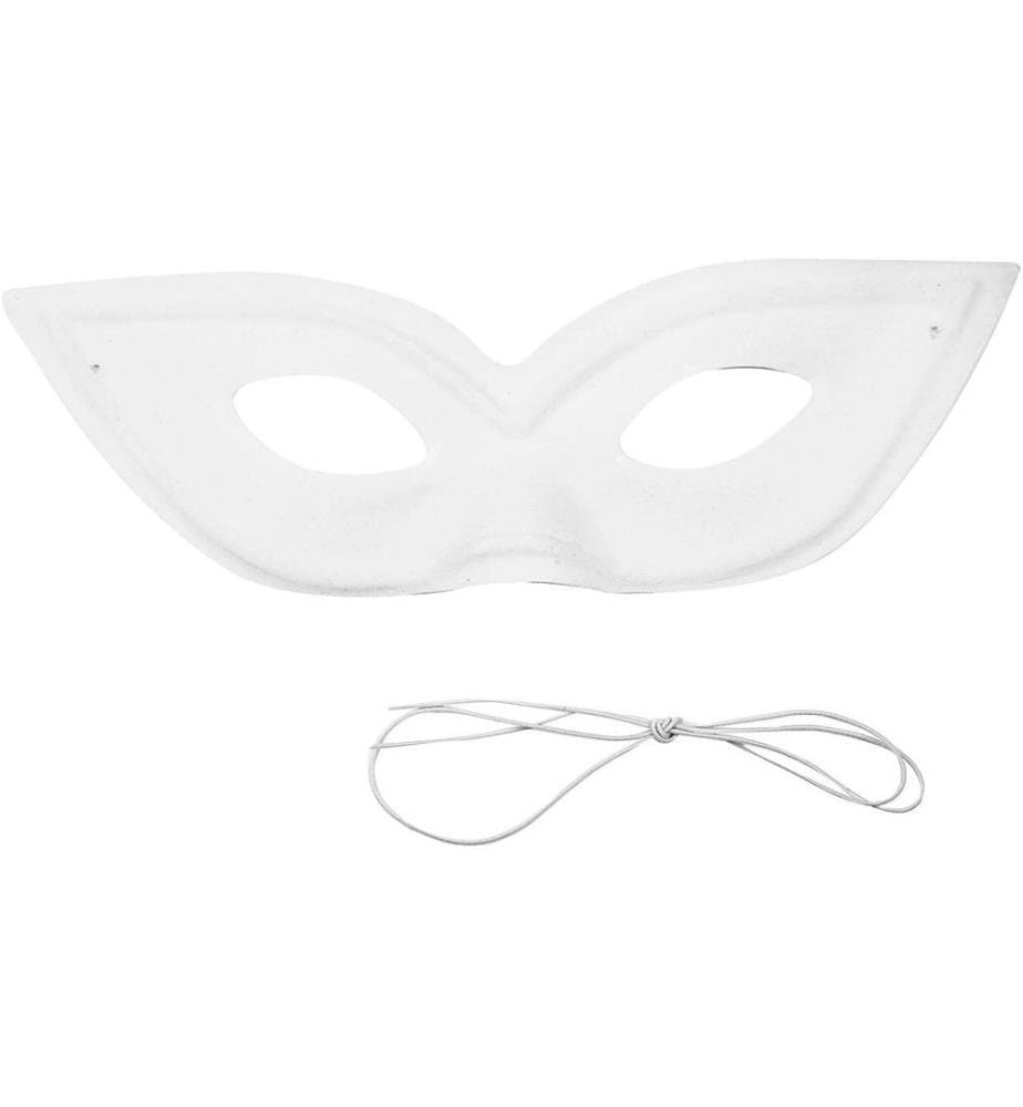 CREATIV COMPANY - Maske 12 Stück, Weiss