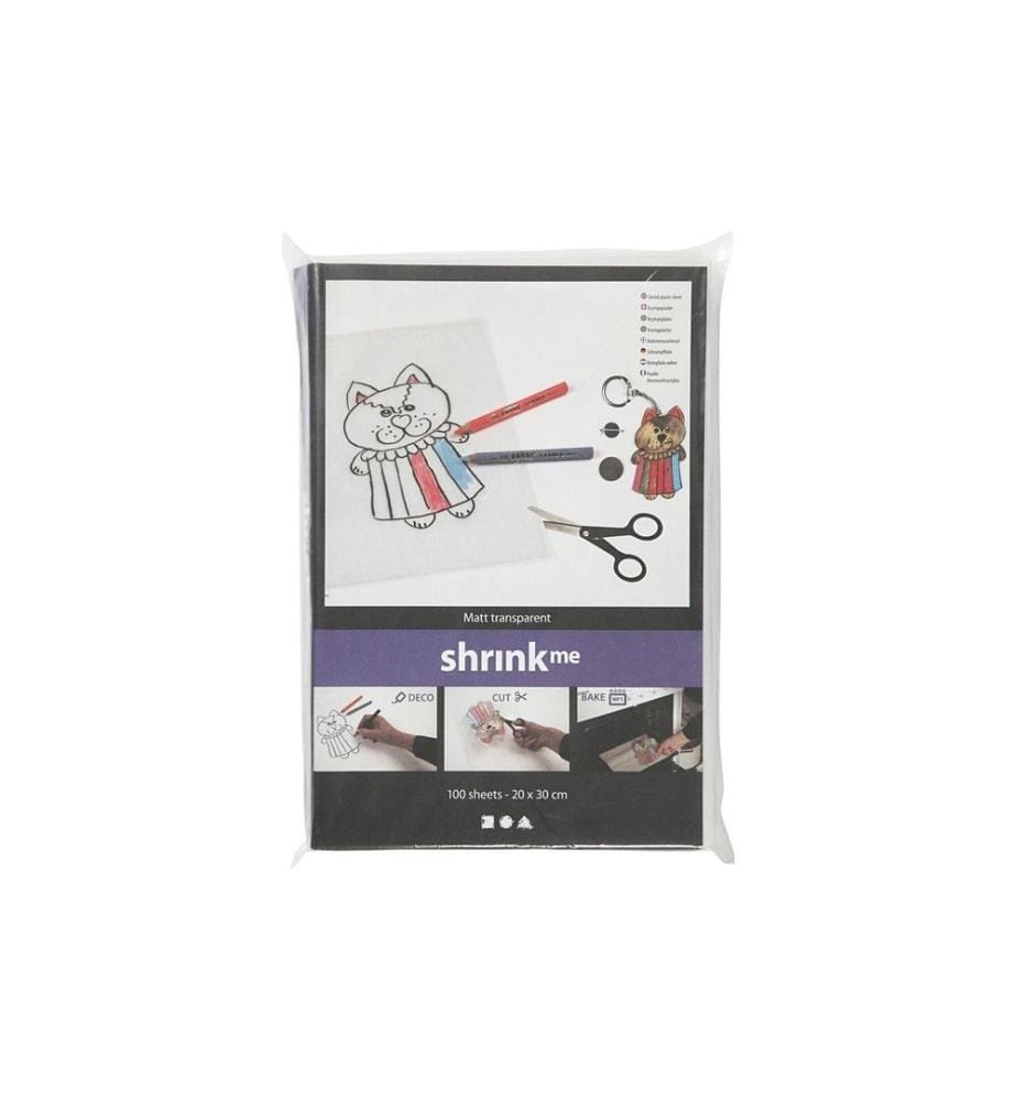 CREATIV COMPANY - Film rétractable 20 x 30 cm, 100 feuilles, transparent