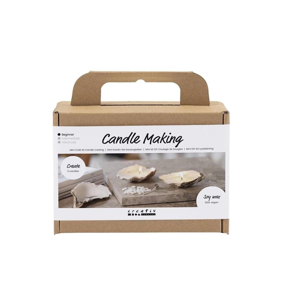 CREATIV COMPANY - Bastelset Kerzen giessen Austernschale Beige