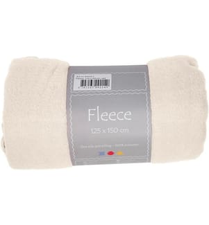 CREATIV COMPANY - Polaire 150 cm x 125 cm, Blanc