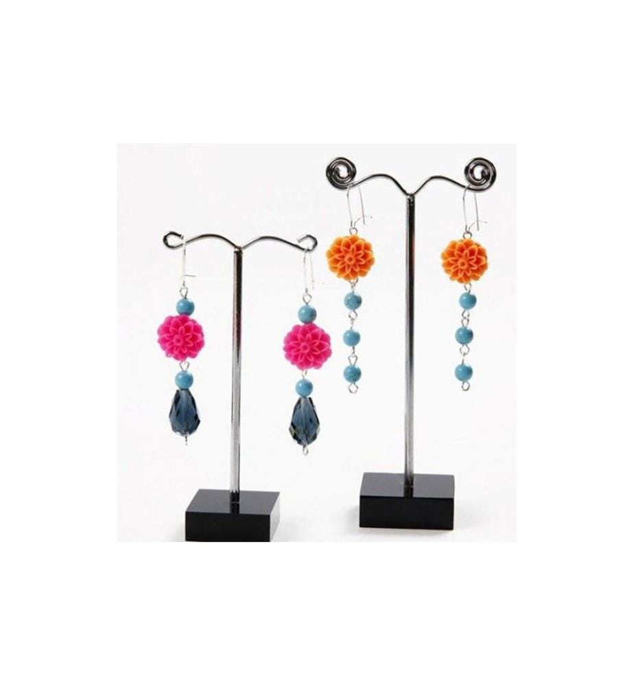 CREATIV COMPANY - Ohrring 15 mm Versilbert, 10 Stk.