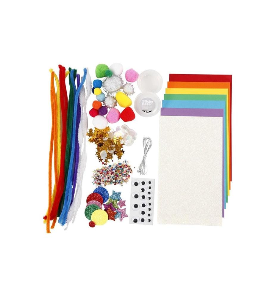 CREATIV COMPANY - Bastelset Mix Regenbogen 10-teilig