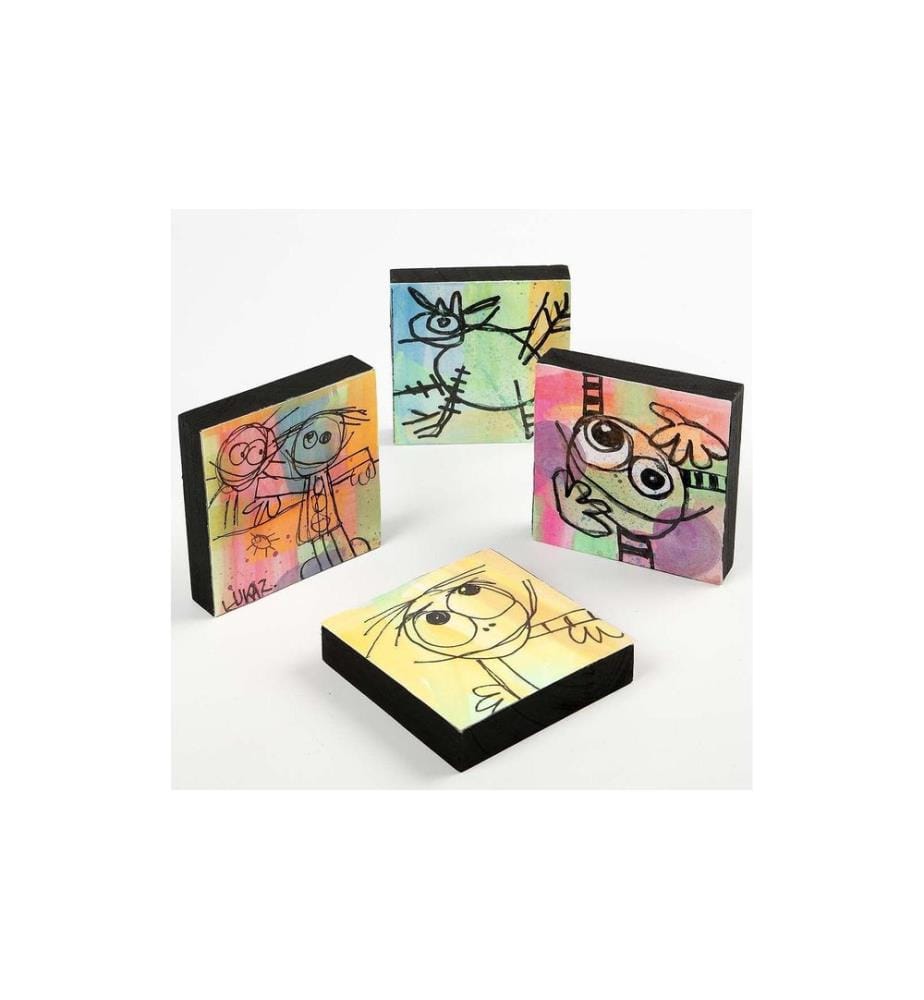 CREATIV COMPANY - Article en bois 9.6 x 9.6 cm Plaque carrée