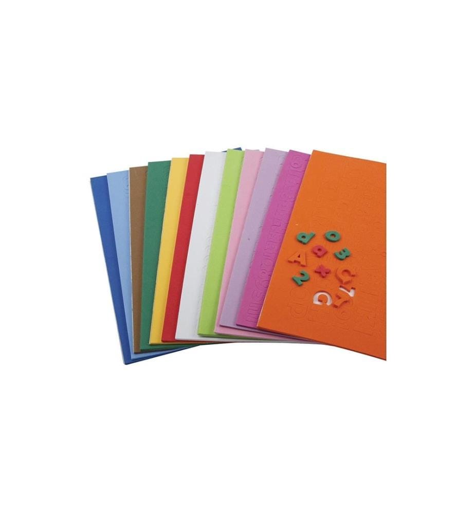 CREATIV COMPANY - Moosgummi-Set 20 mm 24 Stück, Mehrfarbig