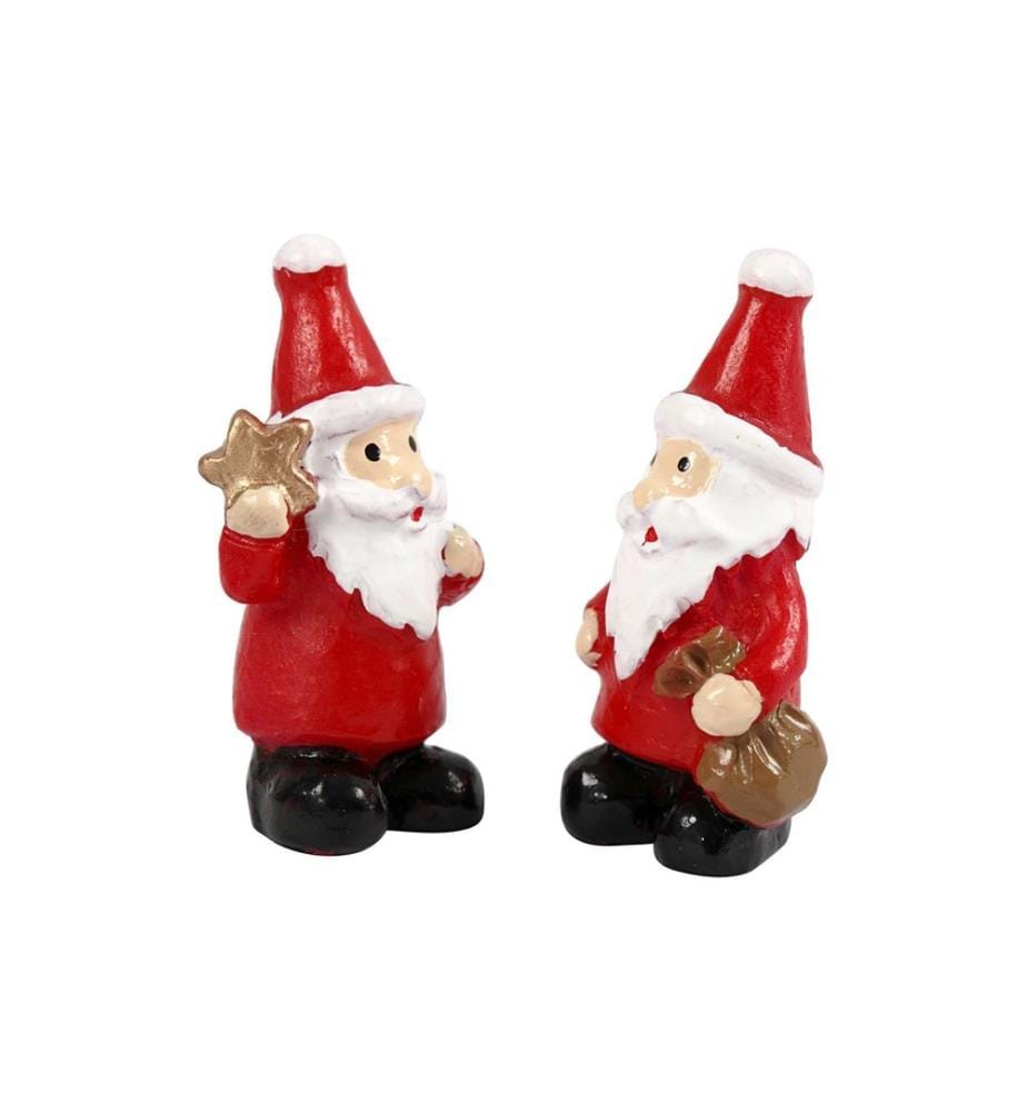 CREATIV COMPANY - Aufsteller Weihnachtsmann Mni 2 Stück