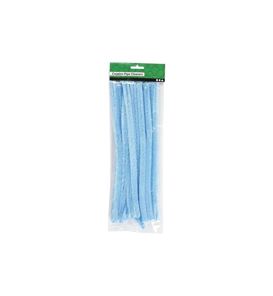 CREATIV COMPANY - Chenilledraht 15 mm, 15 Stück, Blau