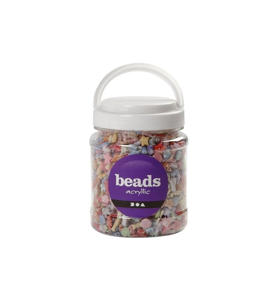 CREATIV COMPANY - Kunststoffperlen 9-12 mm Pastell-Mix