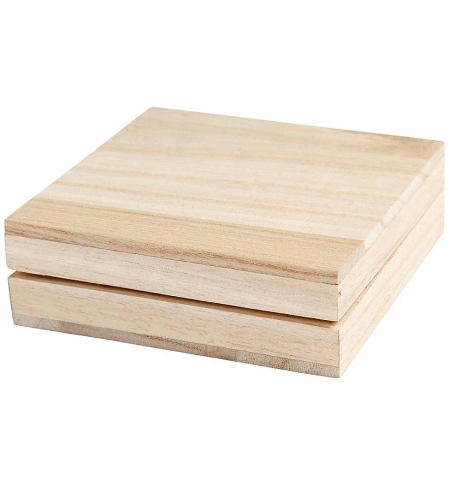CREATIV COMPANY - Article en bois Coffret 10 x 10 cm, 1 pièce