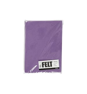 CREATIV COMPANY - Bastelfilz 1.5 - 2 mm, A4, 10 Blatt, Hellviolett