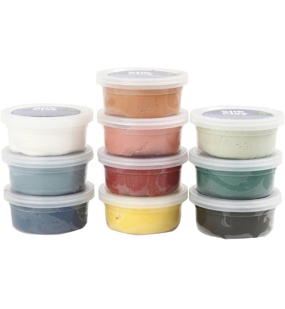 CREATIV COMPANY - Matière à modeler Argile de soie couleurs discrètes