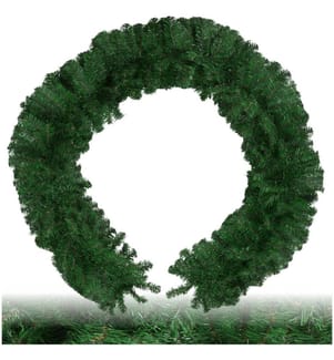 Ghirlanda natalizia estetica naturale 2,7 m - verde