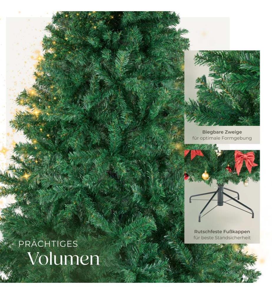 Arbre de Noël artificiel DASHER à l'aspect naturel - 210 cm, sans guirlandes lumineuses