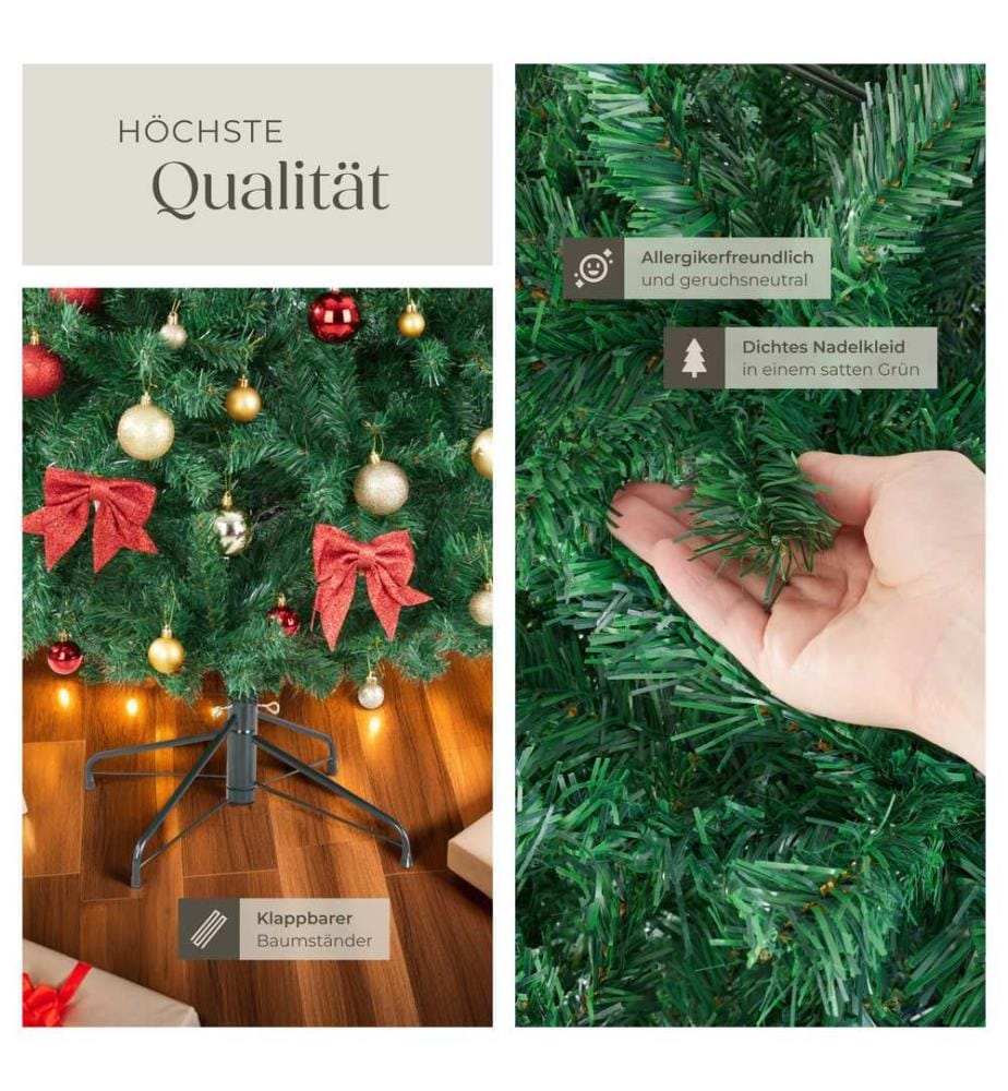 Arbre de Noël artificiel DASHER à l'aspect naturel - 210 cm, sans guirlandes lumineuses
