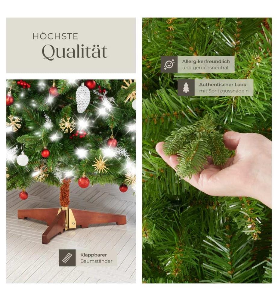 Künstlicher Weihnachtsbaum Cupid, Spritzgussnadeln - 220 cm