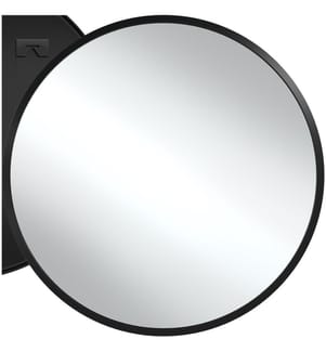 Miroir mural rond FIONA avec cadre en aluminium - 70 cm