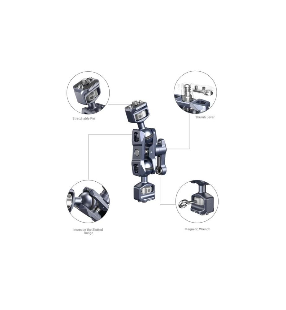 SMALLRIG - Magic Arm with Dual Ball Heads (1/4-20 Screws)