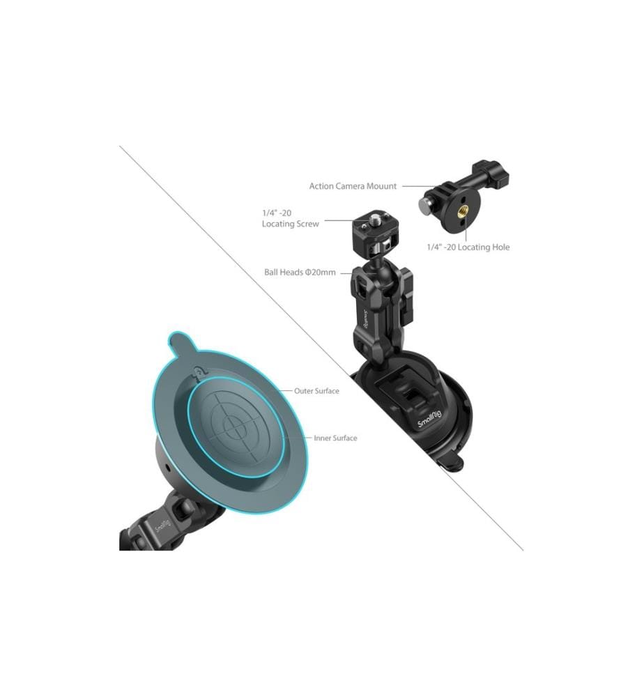SMALLRIG - Support à ventouse SC-1K