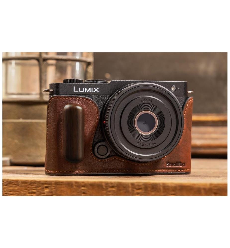 SMALLRIG - Halb-Ledertasche für Panasonic LUMIX S9 Braun