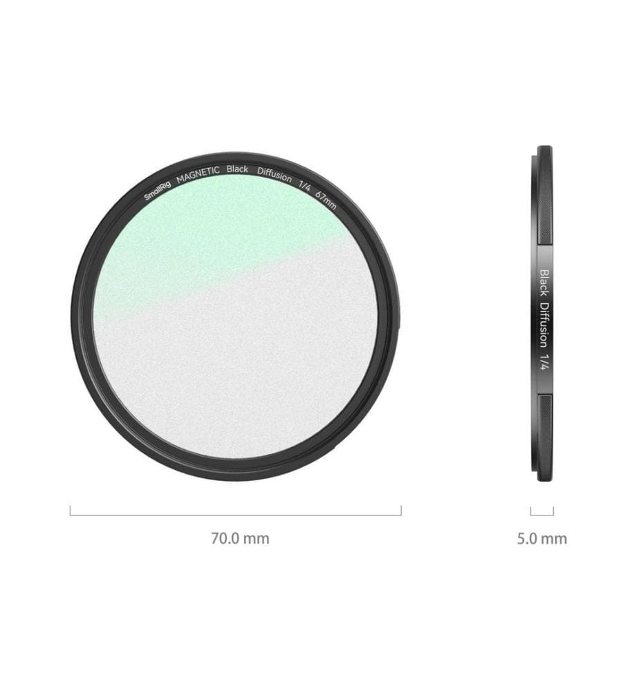 SMALLRIG - Filtre à brouillard noir 1/4 emboîtable (67mm)