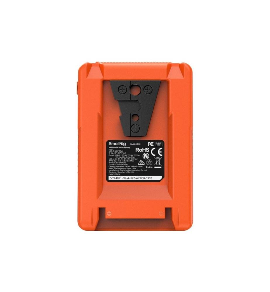 SMALLRIG - Pile VB50 Mini V-Mount Orange