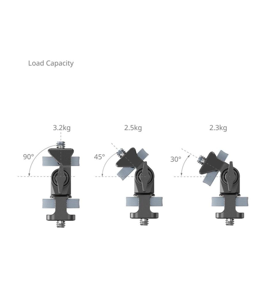 SMALLRIG - Schwenk- und neigbare Monitorhalterung mit 1/4-20-Schrauben