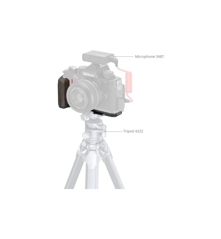 SMALLRIG - Angle en L Plaque de montage avec poignée en bois