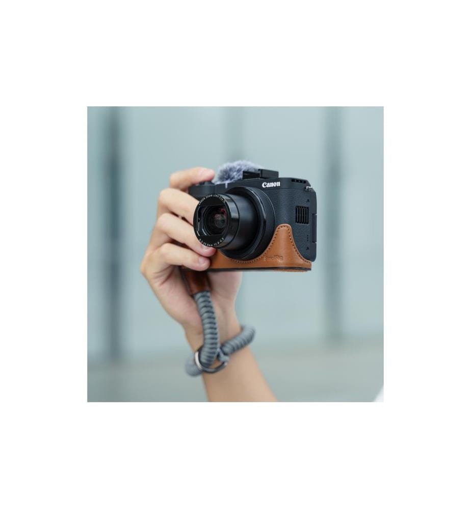 SMALLRIG - Ledertaschen-Set für Canon PowerShot V1 Braun