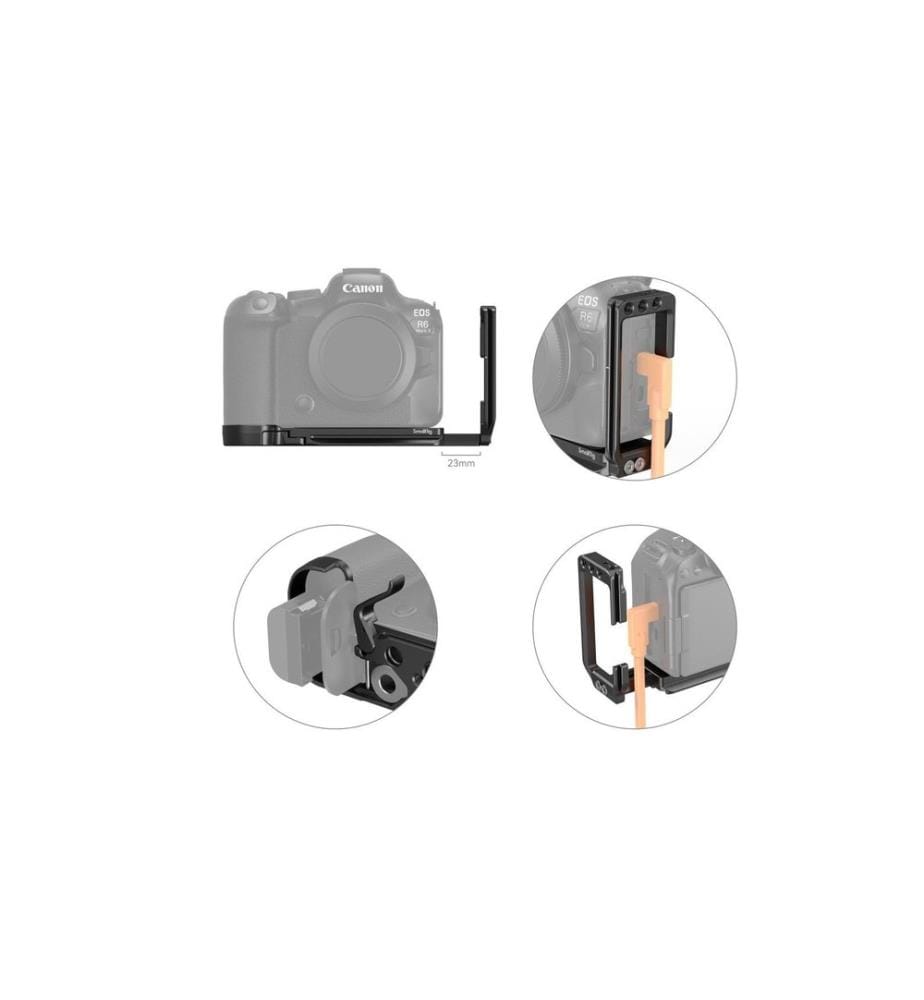 SMALLRIG - Plaque de montage en L pour Canon EOS R6II/R5/R5C/R6