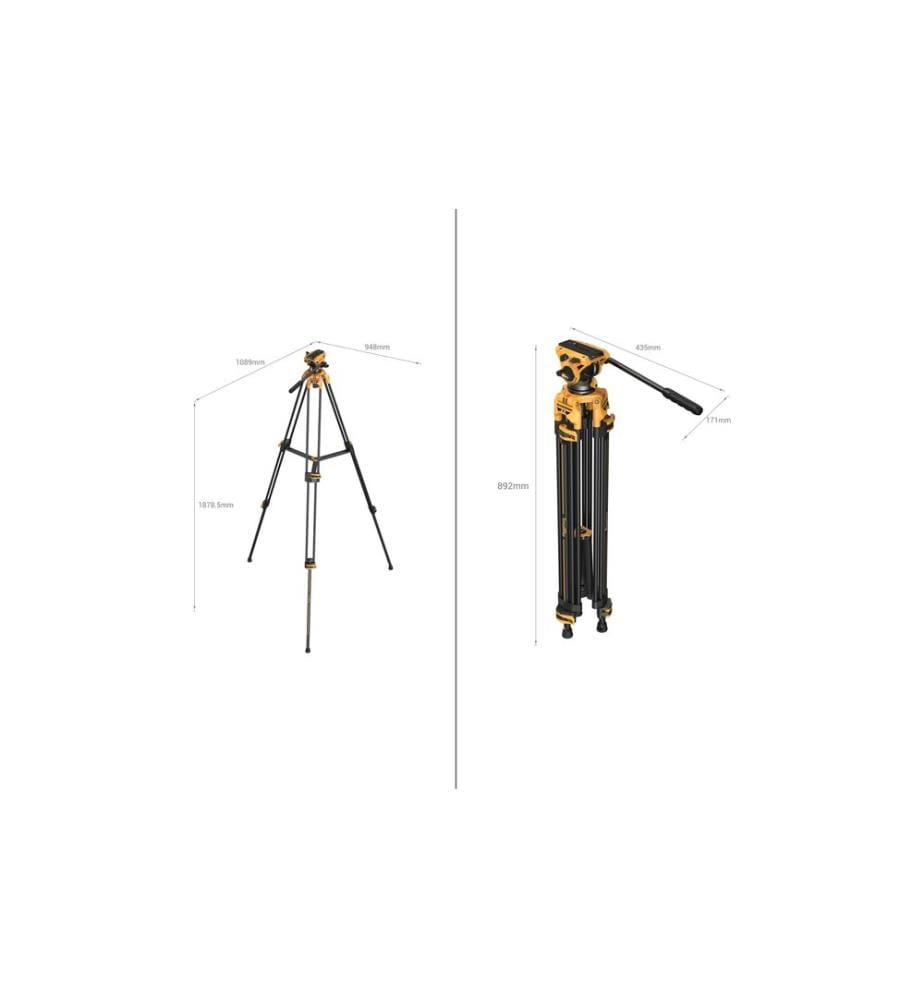 SMALLRIG - Trépied à tête fluide AD-01 BumbleBee Edition