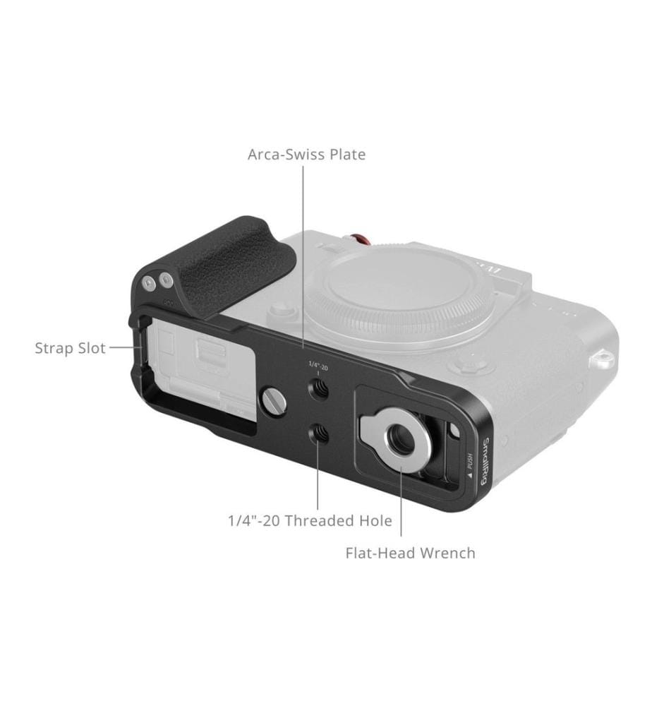 SMALLRIG - L-Winkel FUJIFILM X-T30 III mit Silikongriff, Schwarz