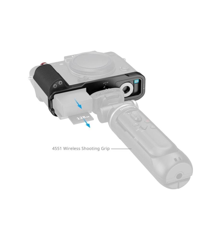 SMALLRIG - L-Winkel FUJIFILM X-T30 III mit Silikongriff, Schwarz