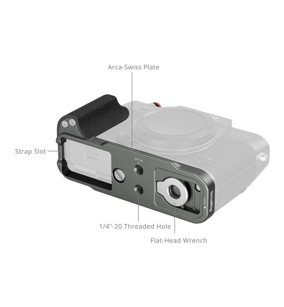 SMALLRIG - L-Winkel FUJIFILM X-T30 III mit Silikongriff, Charcoal