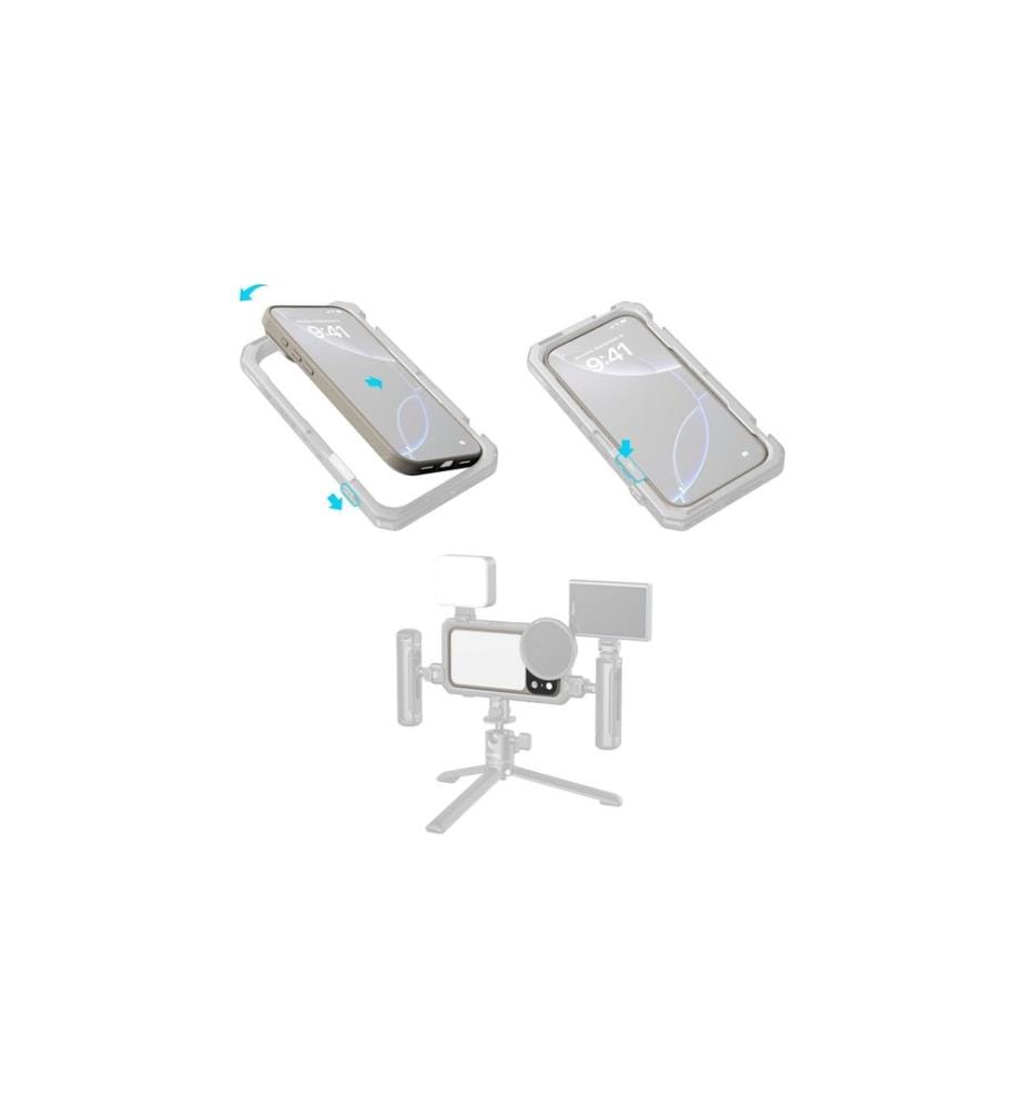 SMALLRIG - FilMov Coque légère de protection photo pour iPhone 17 Pro Gris