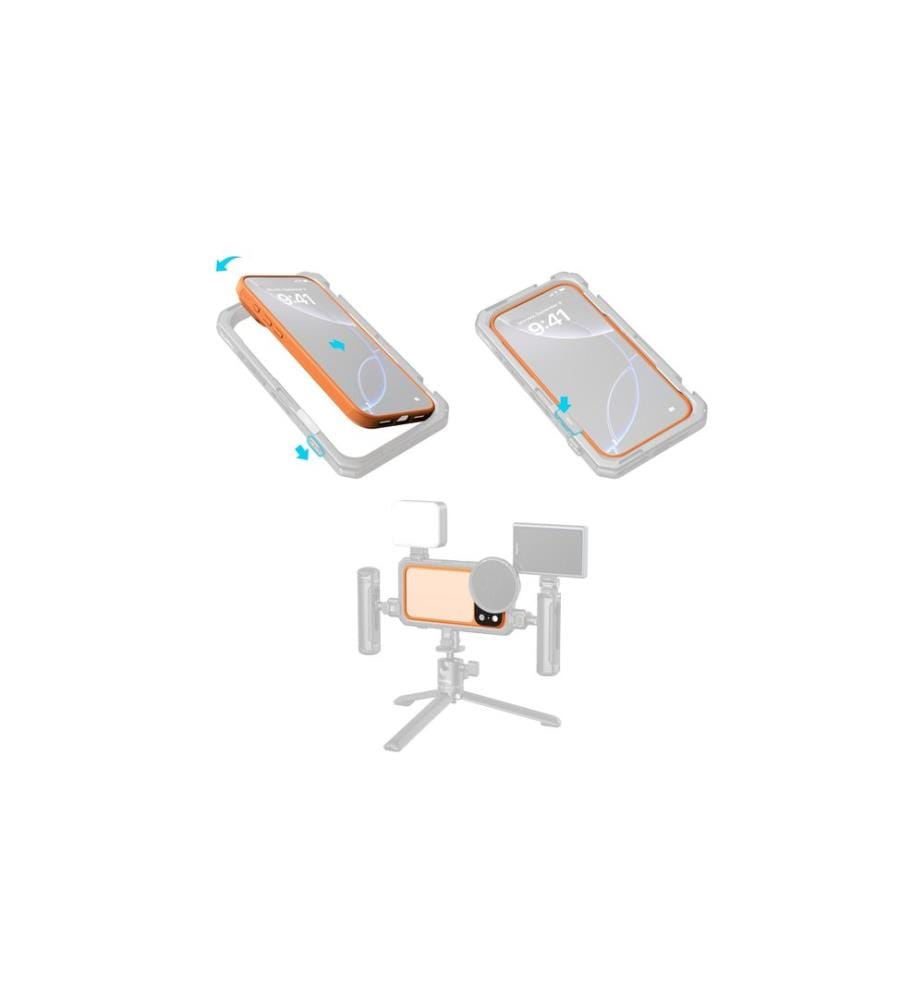 SMALLRIG - FilMov Coque légère de protection photo pour iPhone 17 Pro Orange