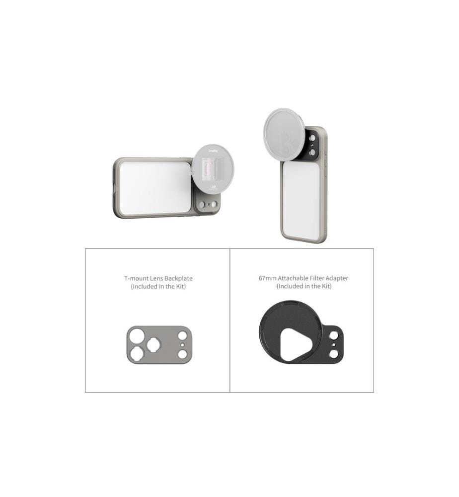 SMALLRIG - FilMov Coque légère de protection photo pour iPhone 17 Pro Max Gris