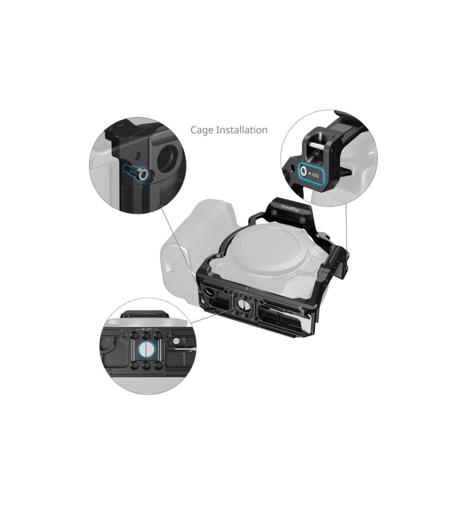SMALLRIG - Cage HawkLock Quick Release Half für Canon EOS R6 / R5
