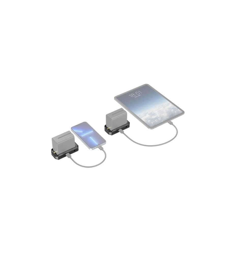 SMALLRIG - Plaque de montage de l'adaptateur pour batterie NP-F (édition avancée)